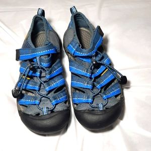 Keen Kids Blue and Black Slippers